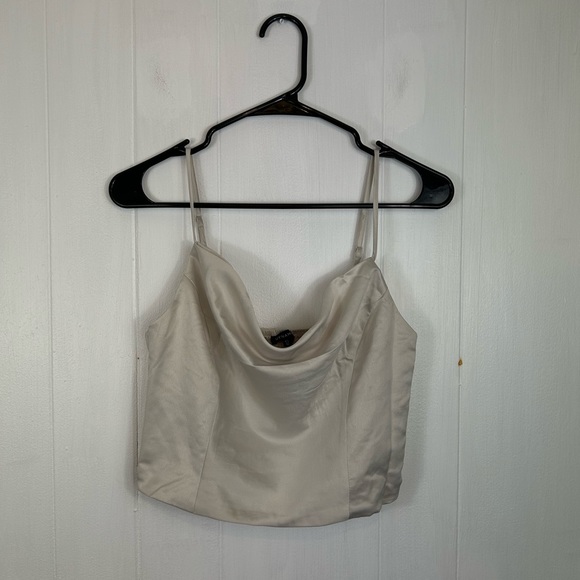 Salley Satin Cowl Neck Top - Picture 2 of 4